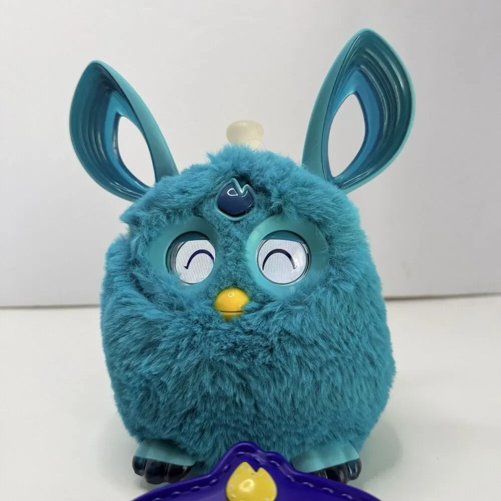 Furby Connect Teal Blue with Sleep Mask Bluetooth 2016 Hasbro TESTED WORKS